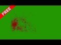 Blood Splatter Free Green Screen Video Blood Hit
