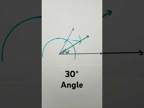 30 degree angle with compass | 30° Angle Construction