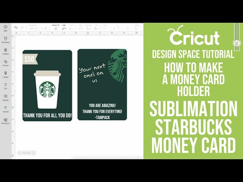 Cricut Money Card - Cricut Money Holder - Cricut Money Holder Card - Sublimation Money Card