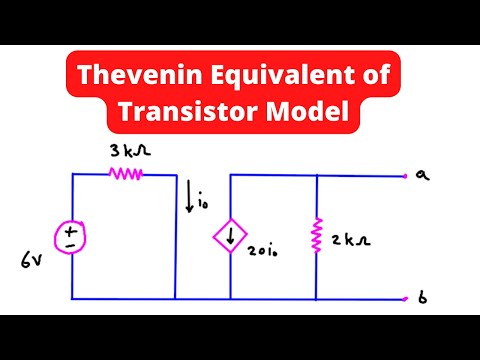 Thevenin Equivalent of Transistor Model #452 | Electrical Engineering