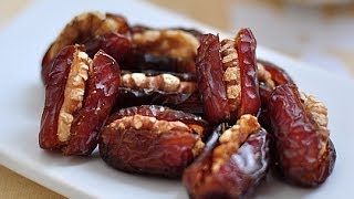 椰棗核桃糖。Date palm with walnut