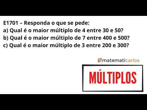 Múltiplos - Exercício 1 da aula 4 - E1701