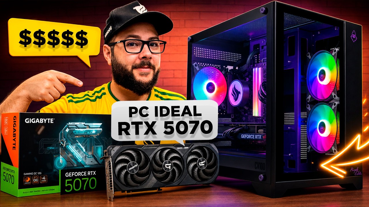 MONTEI o PC PERFEITO para a RTX 5070! Vale a Pena?