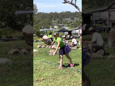 Strongman 70kg natural stone throw
