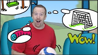 Football at the Park | English for Children | English for Kids | Story time with Steve and Maggie