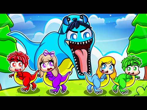 Becoming The BIGGEST DINOSAUR To Eat MY CRAZY FAN GIRLS…