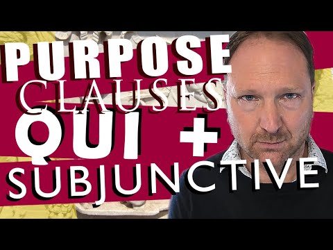 Purpose Clauses using "qui" + subjunctive