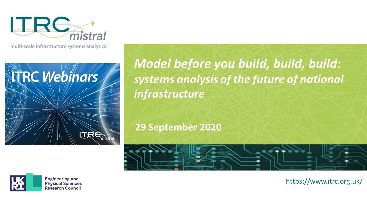 ITRC Webinar  1 - Future of Infrastructure