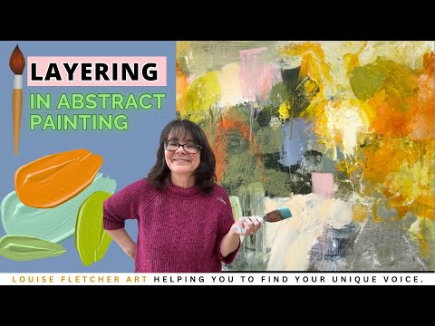 Schichtung in der abstrakten Malerei