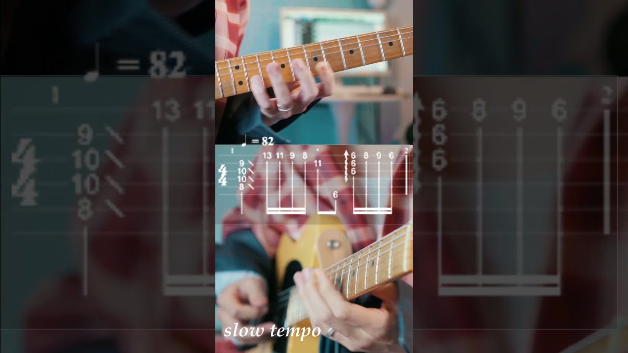 『TAB譜』Vinyl/King Gnu　intro　 #guitarist  #ギター#shorts