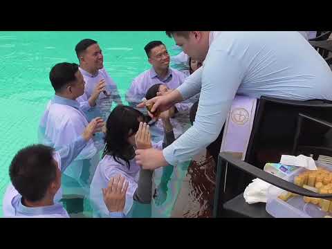 Immersion Baptism at Tiberias Church Surabaya, Saturday, December 14, 2024.
