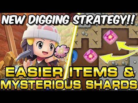 NEW DIGGING STRATEGY for the Grand Underground in BDSP!! EASIER ITEMS AND MYSTERIOUS SHARDS!!