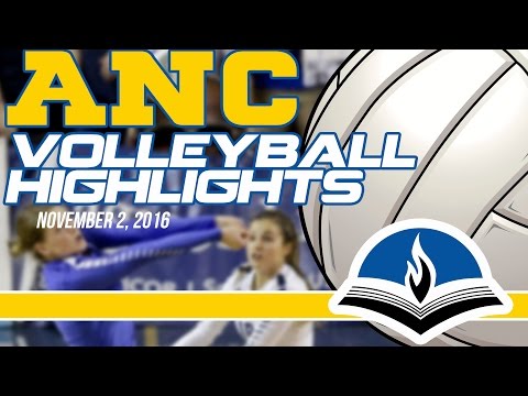 ANC Volleyball Highlights - November 2, 2016