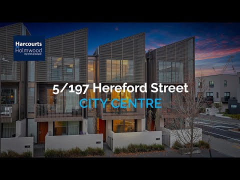 5/197 Hereford Street, Christchurch Central, Canterbury, 3房, 3浴, Townhouse