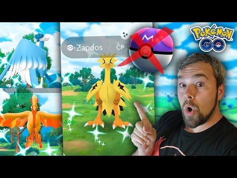 How To Catch Shiny Galarian Articuno, Zapdos, & Moltres In Pokémon GO!