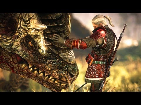 THE WITCHER 2 - Dragon Fight - All Endings: Kill, Spare, Saskia (Dark mode)
