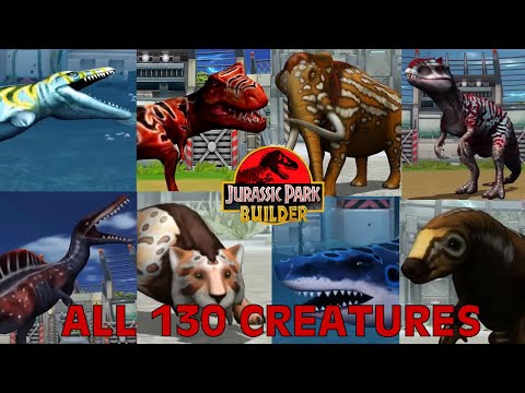 Jurassic Park Builder - All 130 Creatures