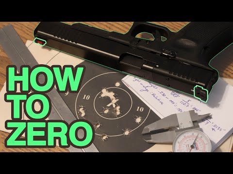 How to Zero Iron Sights - Sight Calculations Made Simple Feat. Glock 17L