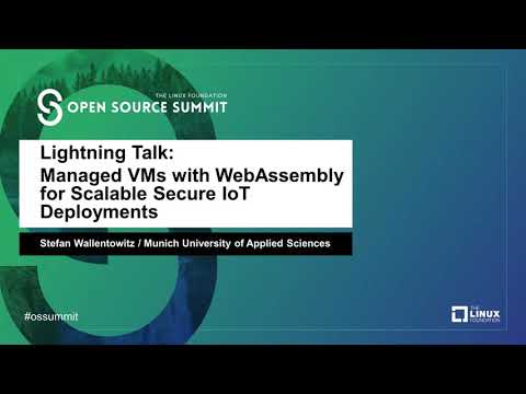 Lightning Talk: Managed VMs with WebAssembly for Scalable Secure IoT Deployments