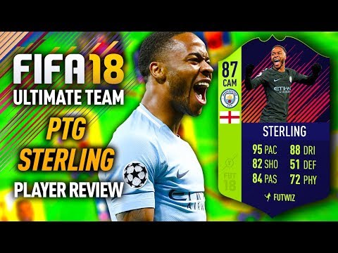 FIFA 18 PTG STERLING (87) *POSITION CHANGE* PLAYER REVIEW! FIFA 18 ULTIMATE TEAM!
