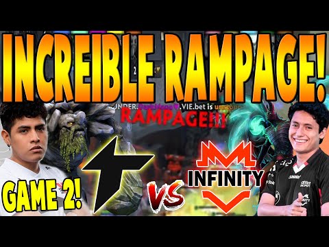 THUNDER AWAKEN vs INFINITY [GAME 2] BO3 - Increible RAMPAGE! "DarkMago" - DPC SA TOUR 3 2022 DOTA 2