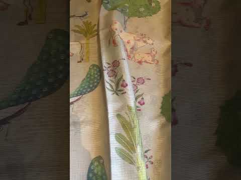 Pichwai Handloom Kota Doria Printed Saree