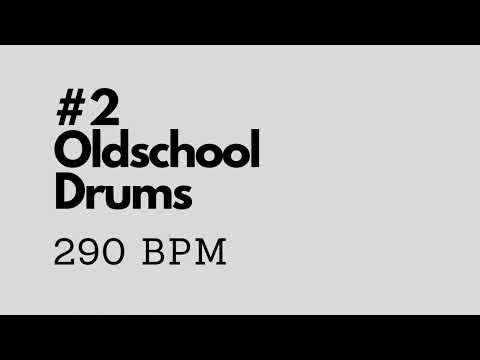 Oldschool Drum Backing Track #2 - 290 bpm