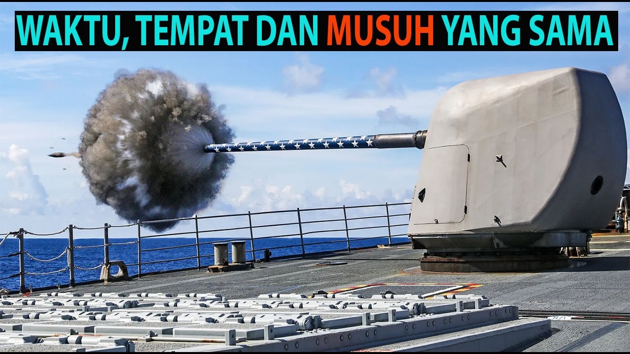 Butuh Waktu 38 Tahun Kapal AS Tembakkan Meriam 5 Inci ke Lawan
