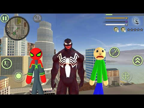 Super Venom Spiderman Rope Hero New venom #9 - Android Gameplay