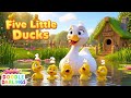 Five Little Ducks Doodledarlingsofficial Nursery Rhymes Kid S Songs