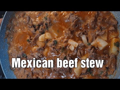 Easy Mexican beef stew W/potatoes °Guisado con...