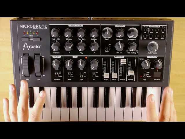 Video teaser for Arturia MicroBrute Analog Synth Demo