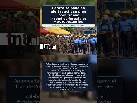 Carazo se pone en alerta: activan plan para frenar incendios forestales y agropecuarios