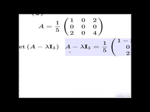Lecture 19 -- Eigenvalues and eigenvectors, Examples