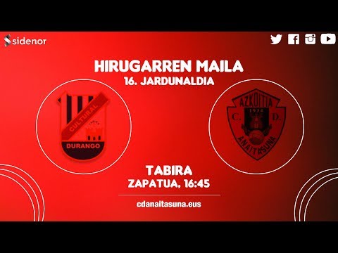 HIRUGARREN MAILA | Cultural Durango 0-0 Anaitasuna