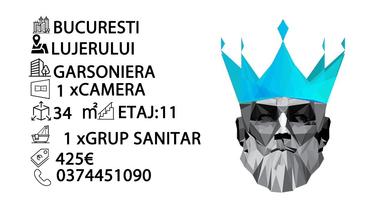 Tur video Lujerului | Garsoniera | Decomandat | Centrala | Balcon | Metrou