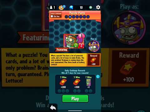 [10/08/25 PVZ Heroes] Today's Puzzle Party