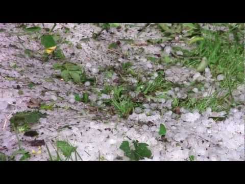 Hagelunwetter Bingen - Tennisball großer Hagel - 07.07.2011