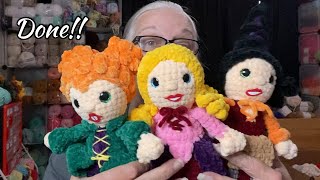 Sanderson Sisters Complete! Plus a few Fun Crochet Makes!!