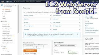 Making a simple EC2 web server from scratch on AWS - full walkthrough on free tier