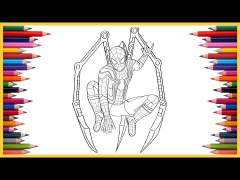 Iron Spider-Man Coloring Page | Avengers Infinity War Coloring Book