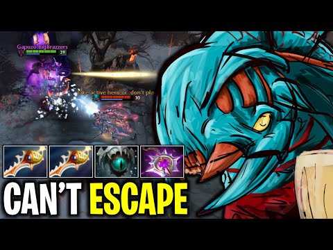 CAN'T ESCAPE EYE OF SKADI + NULLIFIER WEAVER NON STOP HUNTING HERO WITH 34 KILLS | DOTA 2