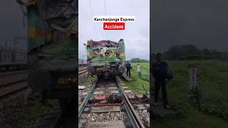 Train Accident | Kanchanjangha express train accident 😱😱💯💯#shorts #trainaccident #railway #yt