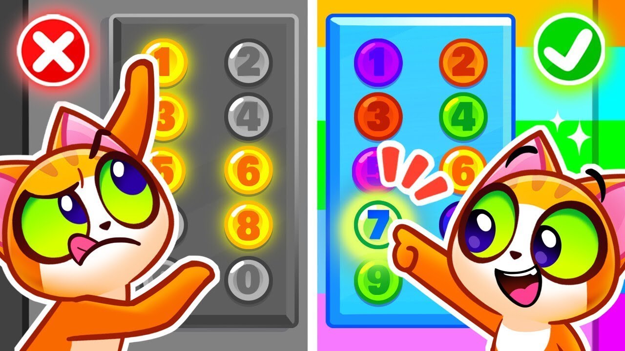 ⬇️ Up and Down the Escalator ⬆️ Elevator Safety Tips for Kids 🐾