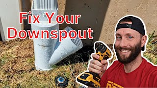 How to Bury a Downspout with PVC Pipe - Easy DIY Project