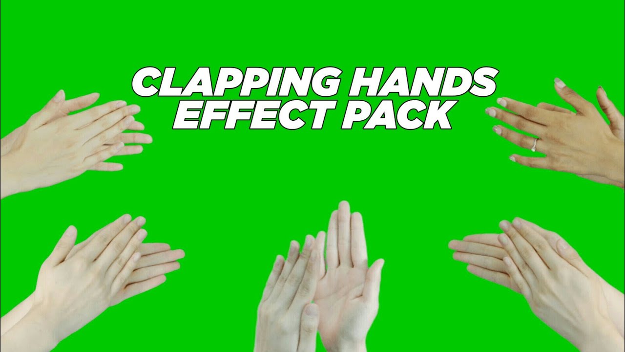 Clapping 👏 Hands Effect Pack || GREEN SCREEN || VFX GURU