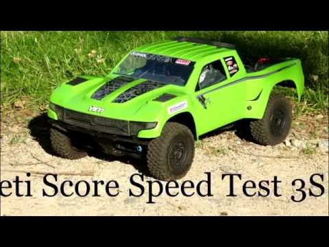 Yeti Score Trophy  Truck Axial Speed Run 3S 52 km-h