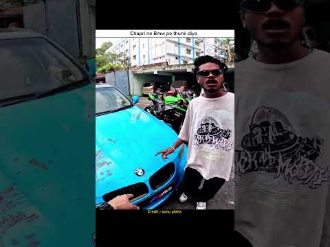 🤢 BMW ke sath aisa kaun karta hai? 😳 Chapri Viral Video #motovlog ##chapri #rider #shorts