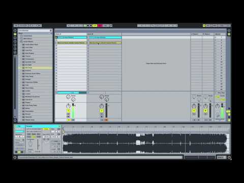 Ableton Tutorial: Basic 'live' DJ mixing in session view (Kutski)