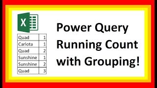 Power Query Running Count with Grouping & Add Index - Excel Magic Trick 1589